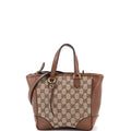 Bree Convertible Tote GG Canvas with Leather Small