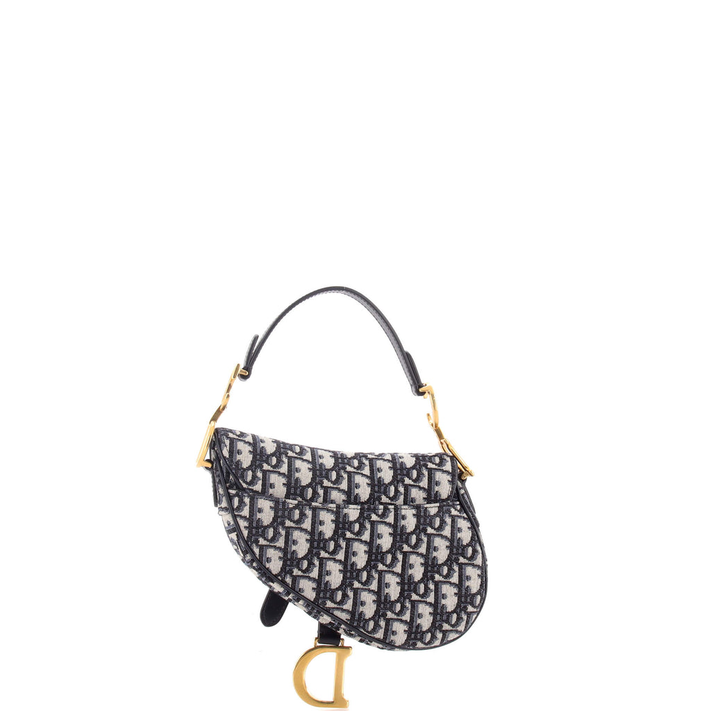 Saddle Handbag Oblique Canvas Mini