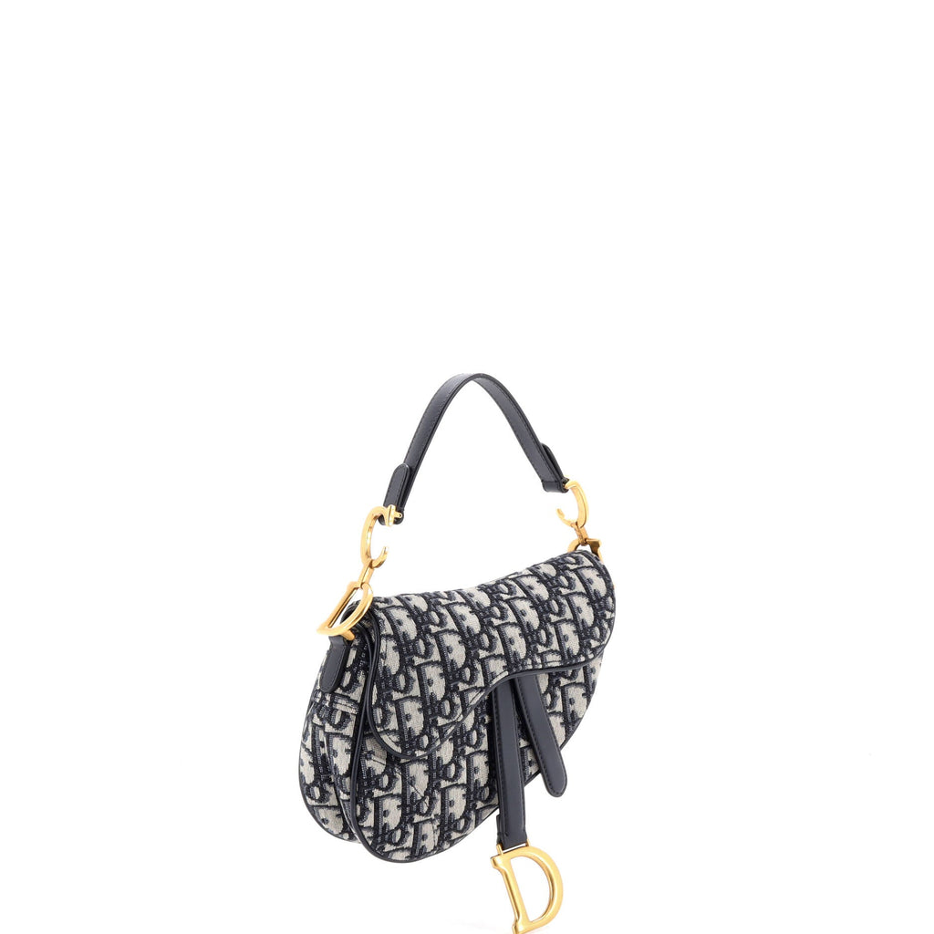 Saddle Handbag Oblique Canvas Mini