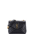 Loulou Shoulder Bag Matelasse Chevron Leather Small