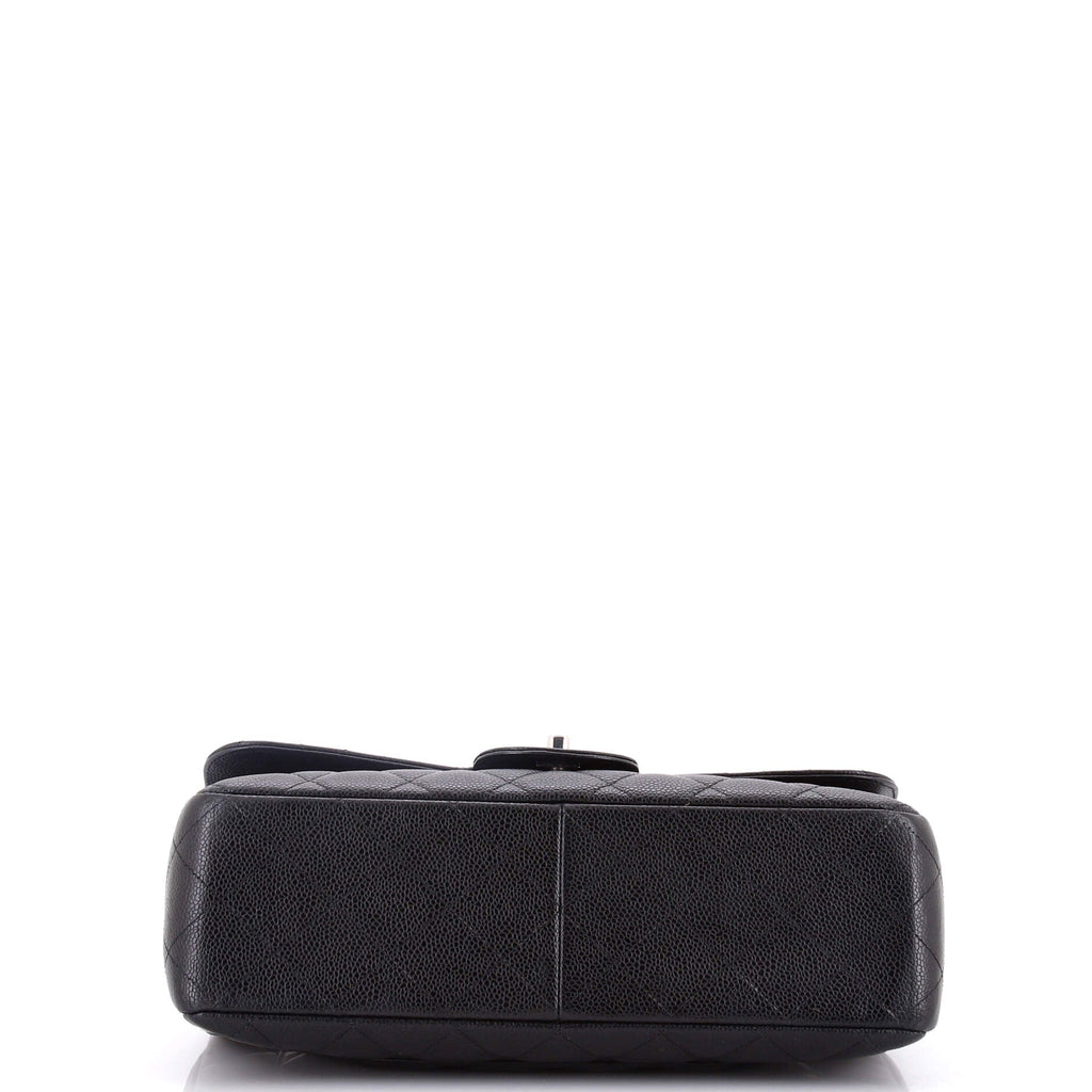 Vintage Classic Single Flap Bag Quilted Caviar Jumbo