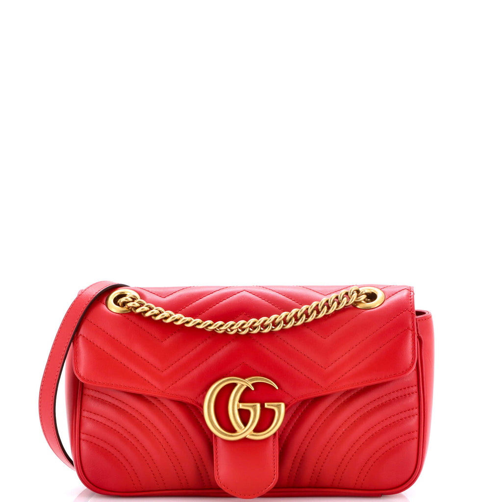 GG Marmont Flap Bag Matelasse Leather Small