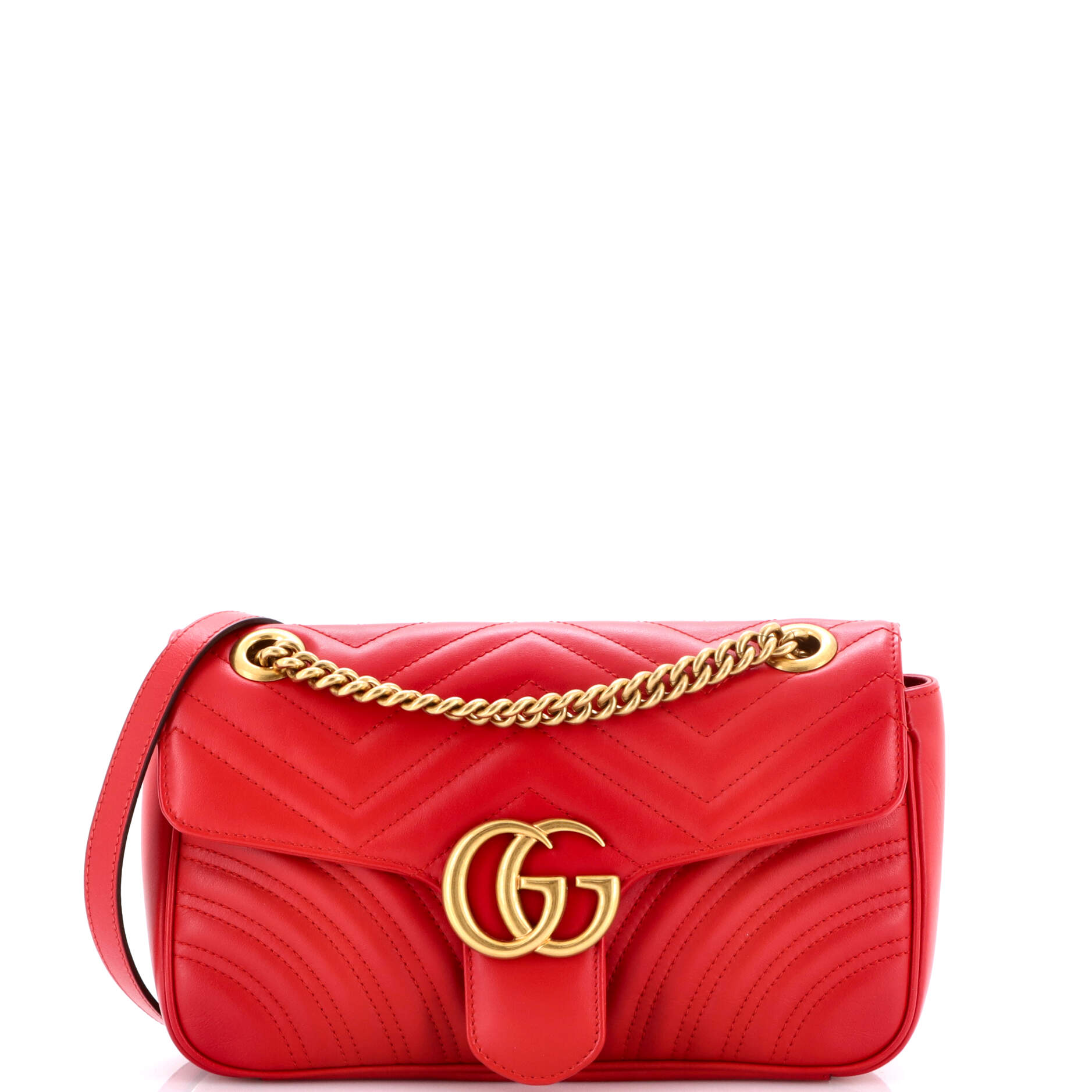 GG Marmont Flap Bag Matelasse Leather Small