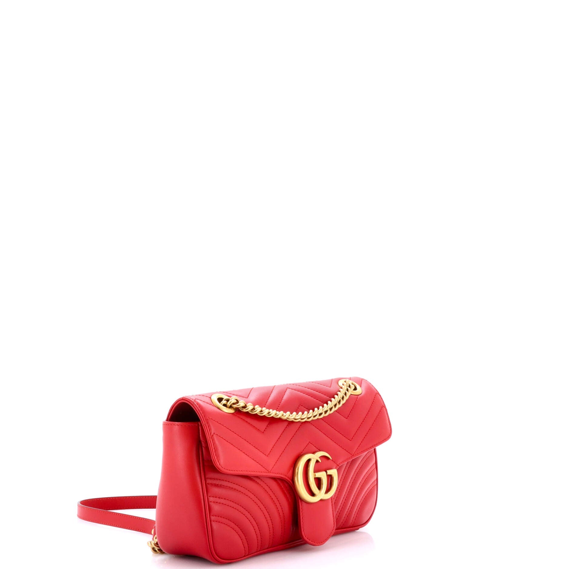 GG Marmont Flap Bag Matelasse Leather Small