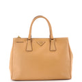 Double Zip Lux Tote Saffiano Leather Medium