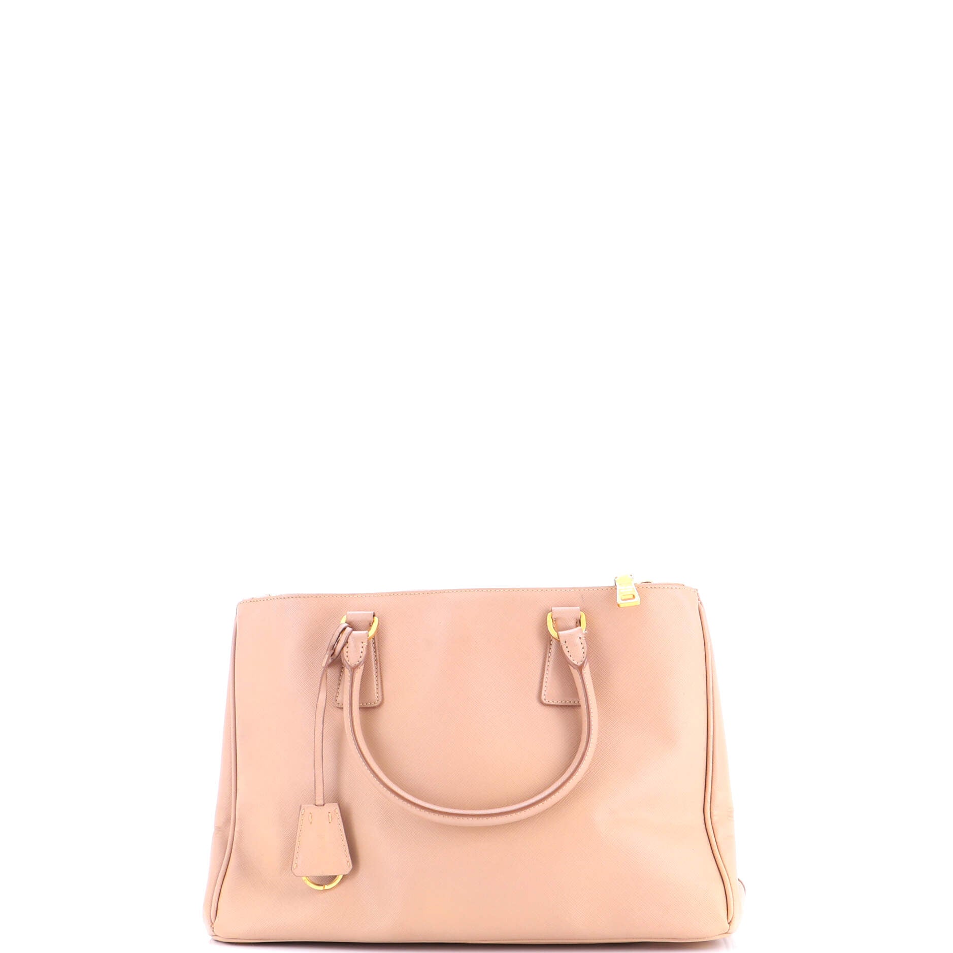 Double Zip Lux Tote Saffiano Leather Medium