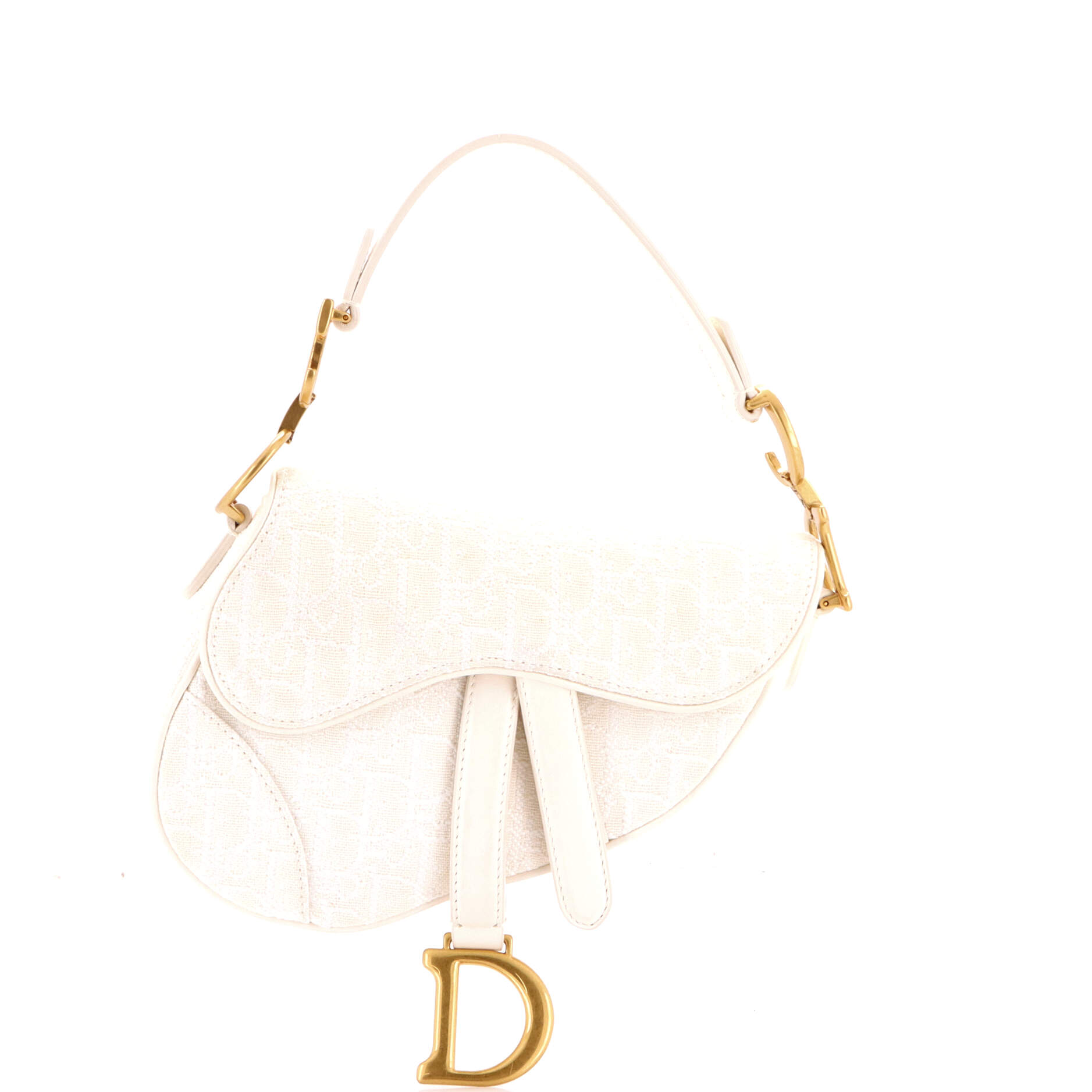 Saddle Handbag Oblique Canvas Mini