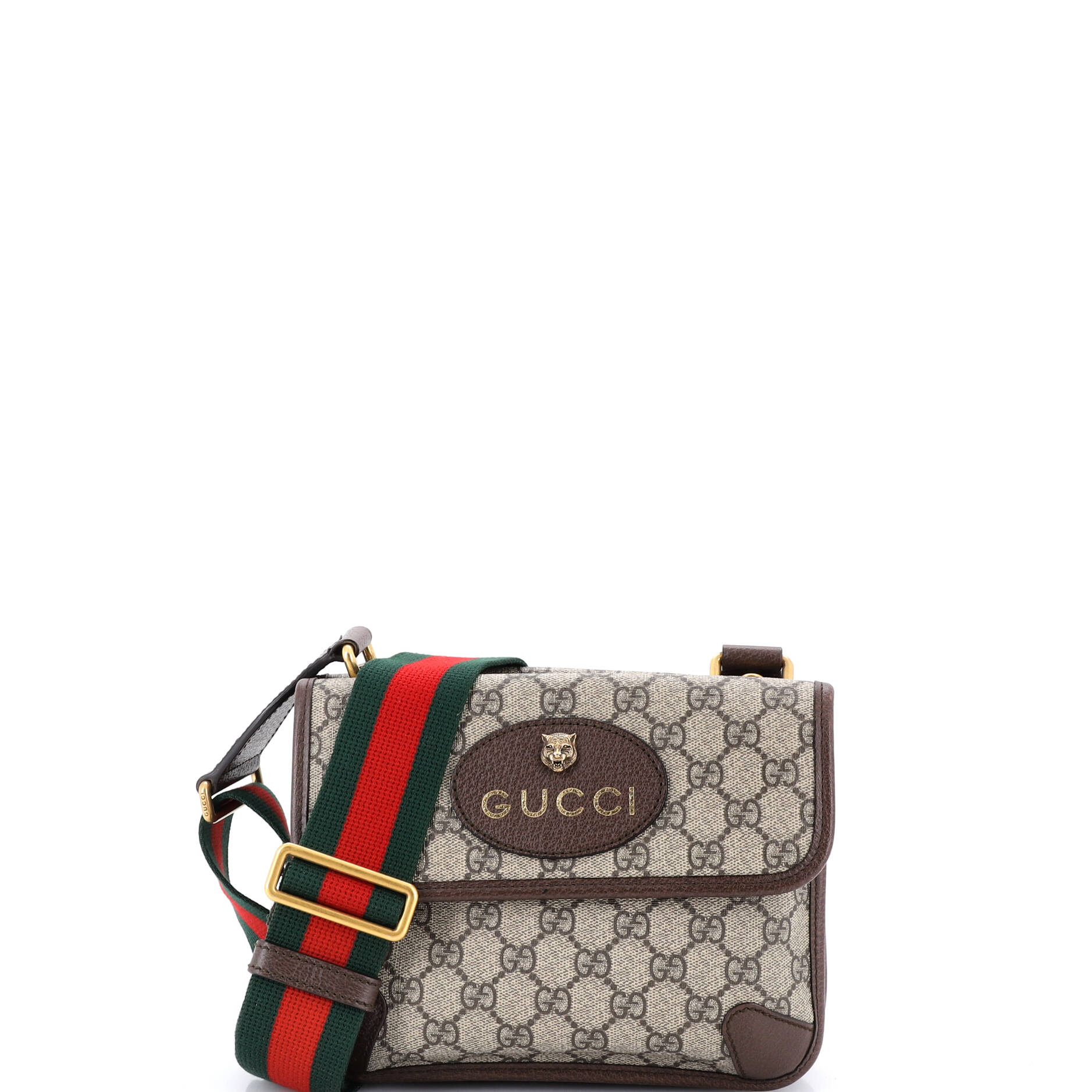 Neo Vintage Flap Messenger GG Coated Canvas Small