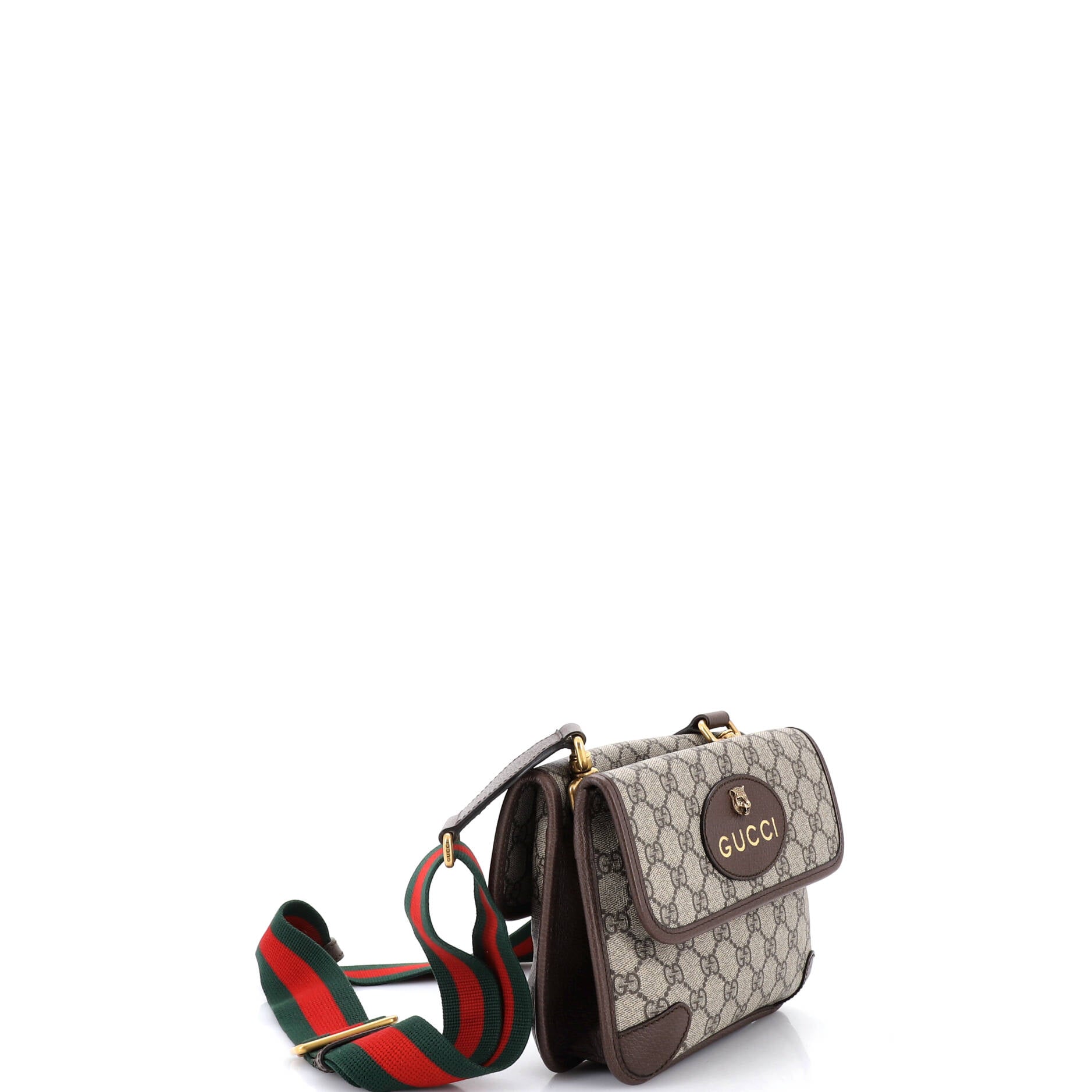 Neo Vintage Flap Messenger GG Coated Canvas Small