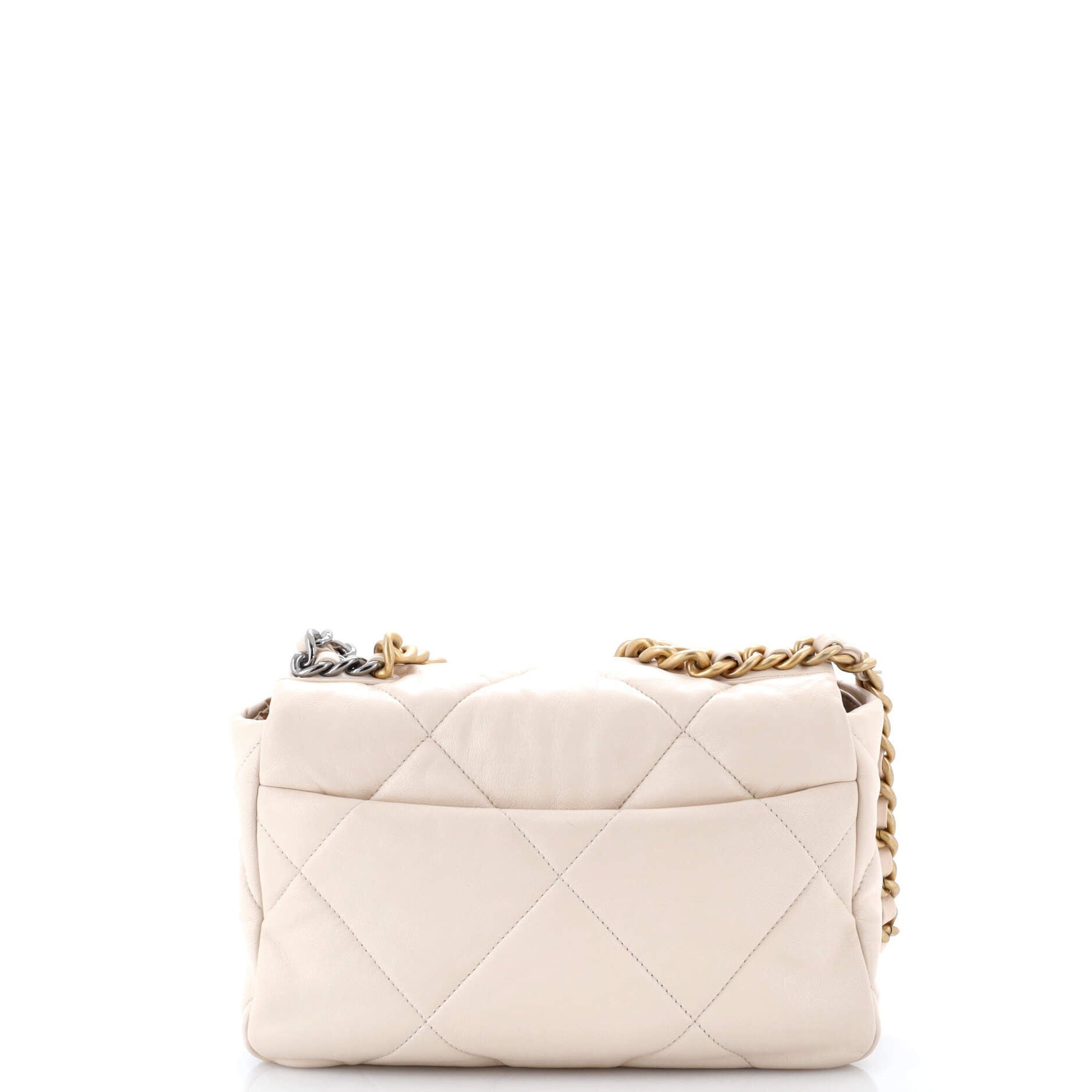19 Flap Bag Quilted Leather Medium