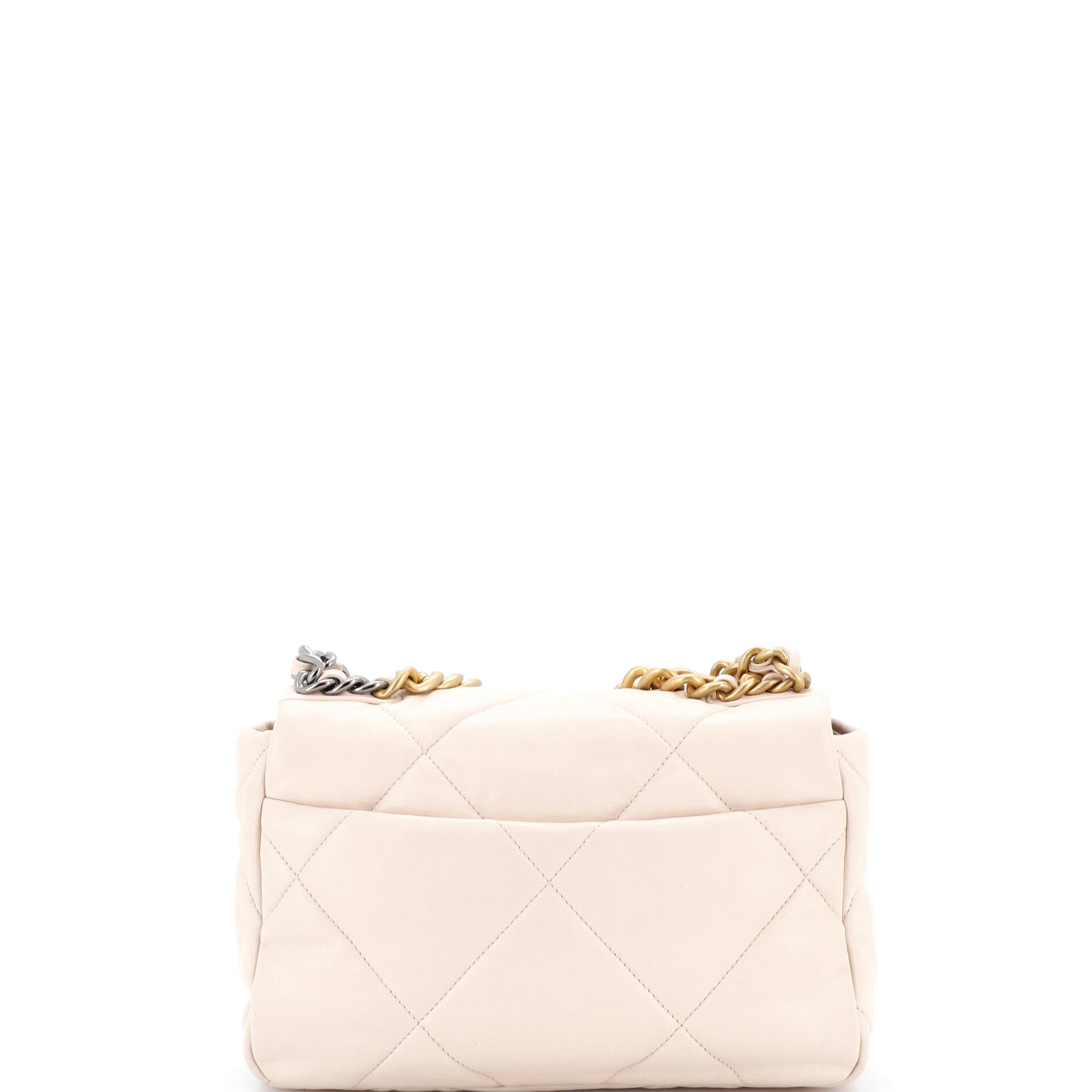 19 Flap Bag Quilted Leather Medium