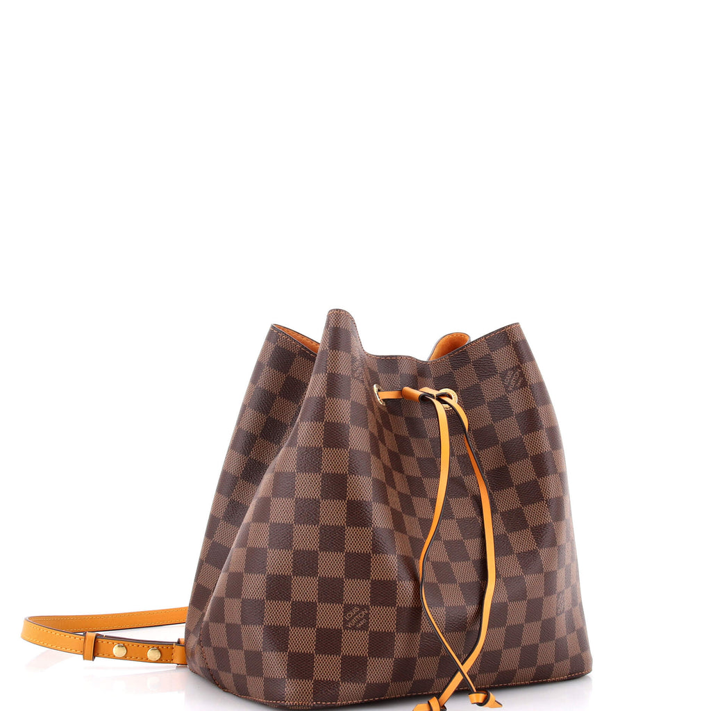 NeoNoe Handbag Damier with Leather MM