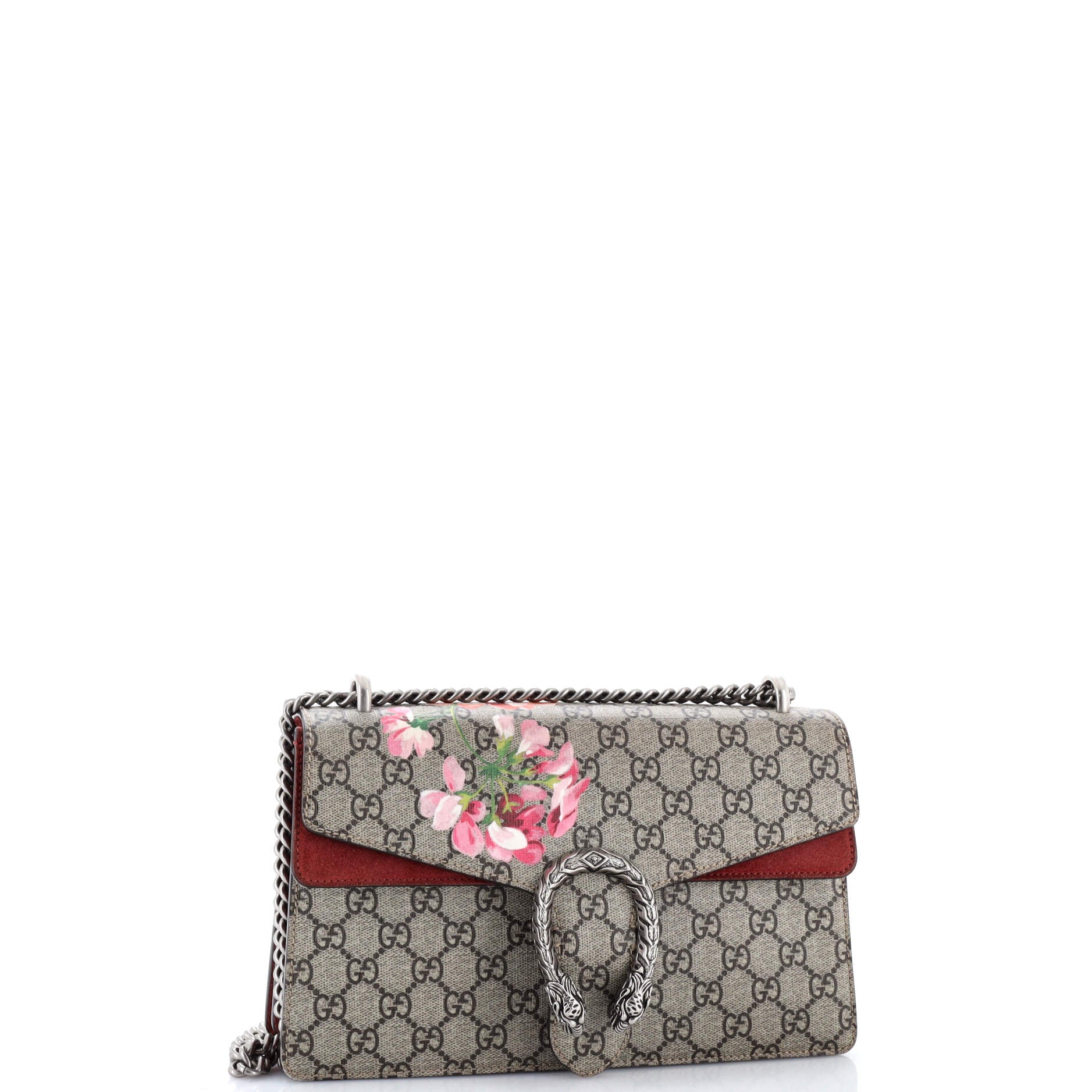 Dionysus Bag Blooms Print GG Coated Canvas Small