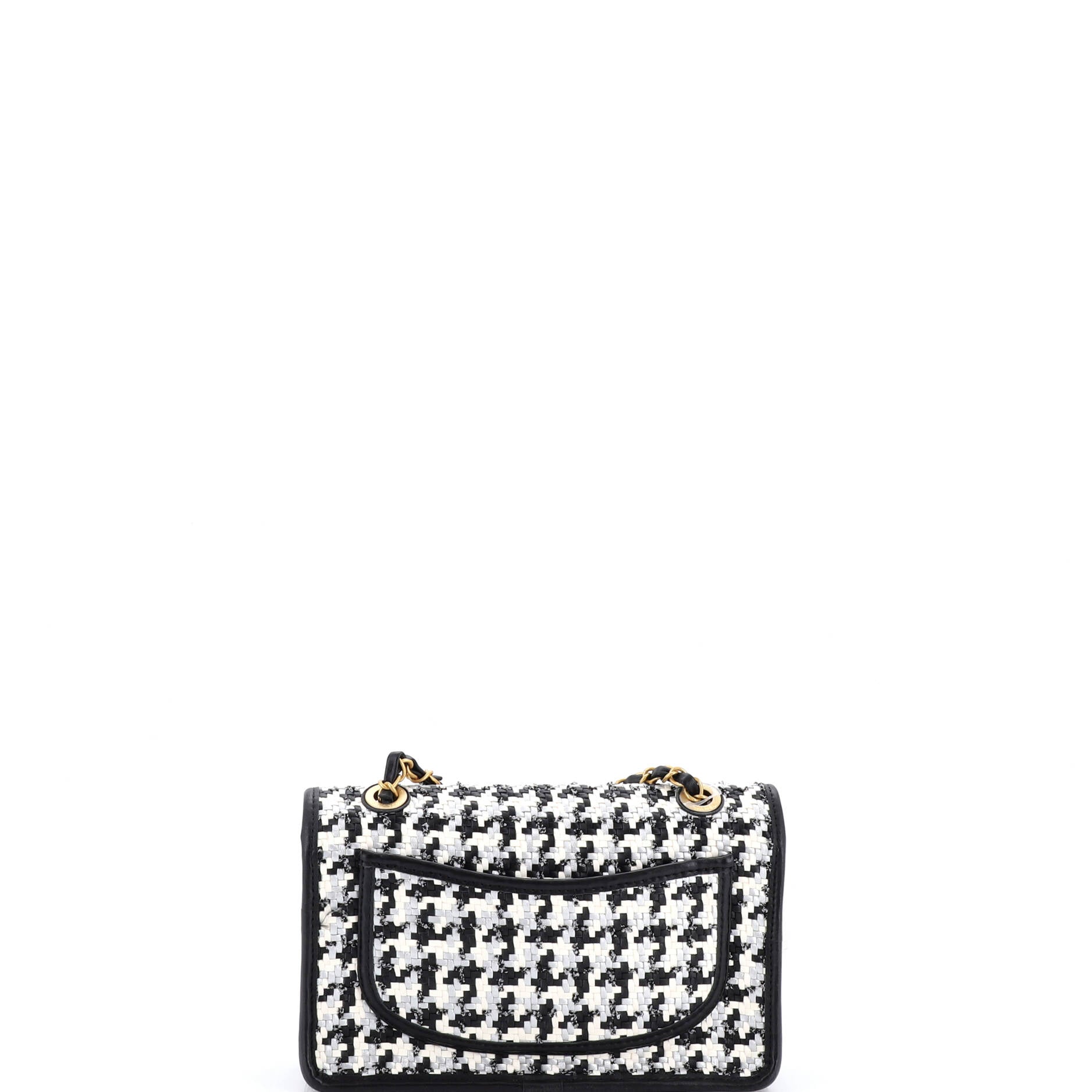 Classic Single Flap Bag Woven Lambskin and Viscose Small
