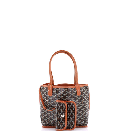 Anjou Reversible Tote Coated Canvas Mini
