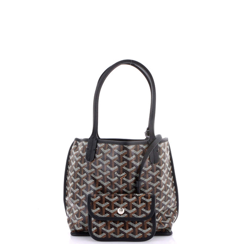 Anjou Reversible Tote Coated Canvas Mini