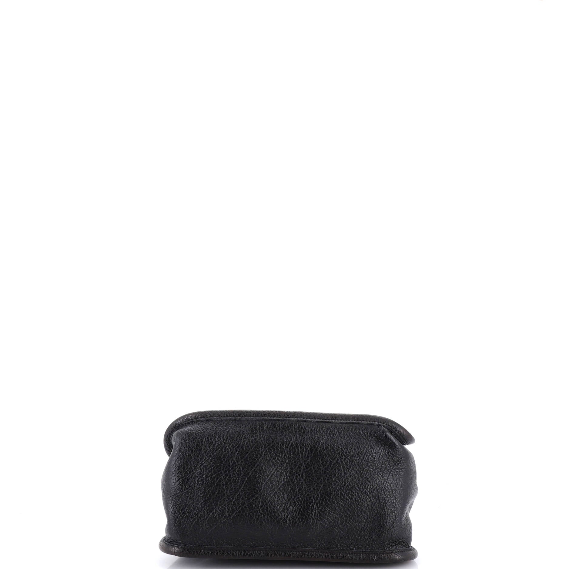 Mademoiselle Lock Accordion Shoulder Bag Leather Small