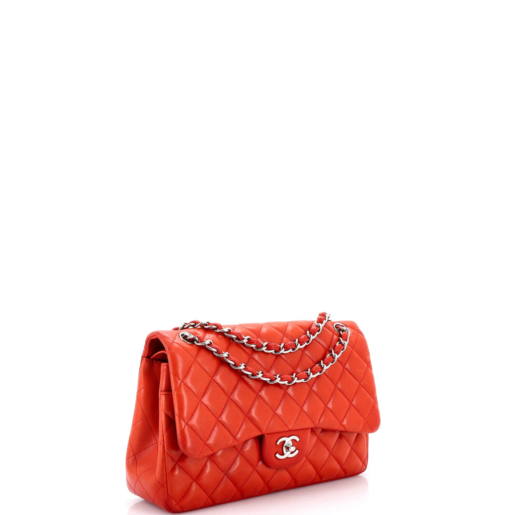 Classic Double Flap Bag Quilted Lambskin Jumbo