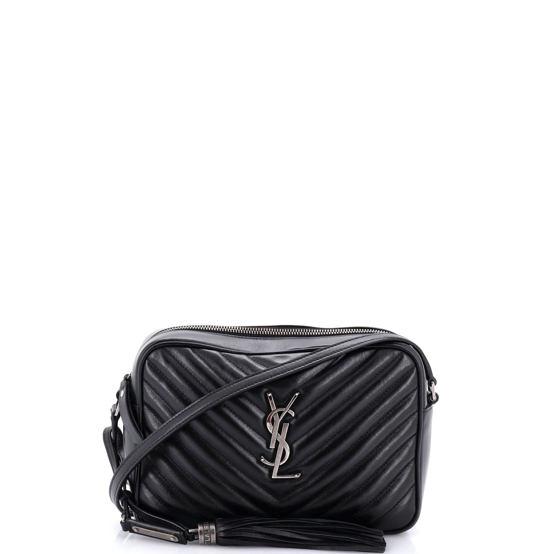 Lou Camera Bag Matelasse Chevron Leather Small