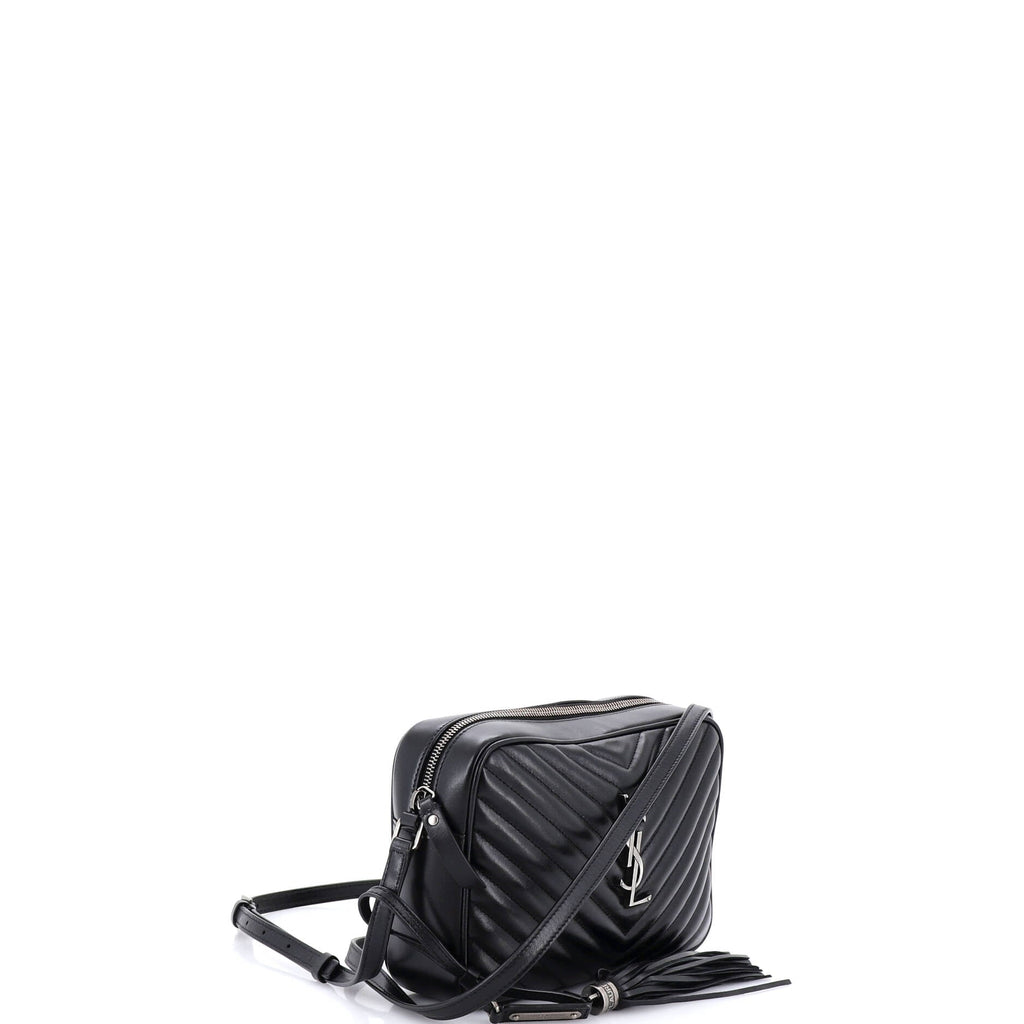 Lou Camera Bag Matelasse Chevron Leather Small