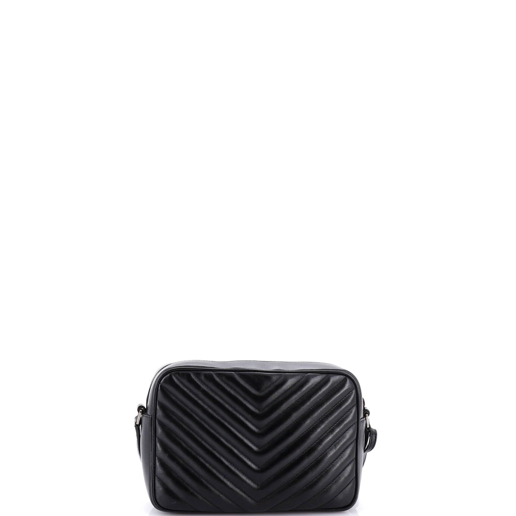 Lou Camera Bag Matelasse Chevron Leather Small
