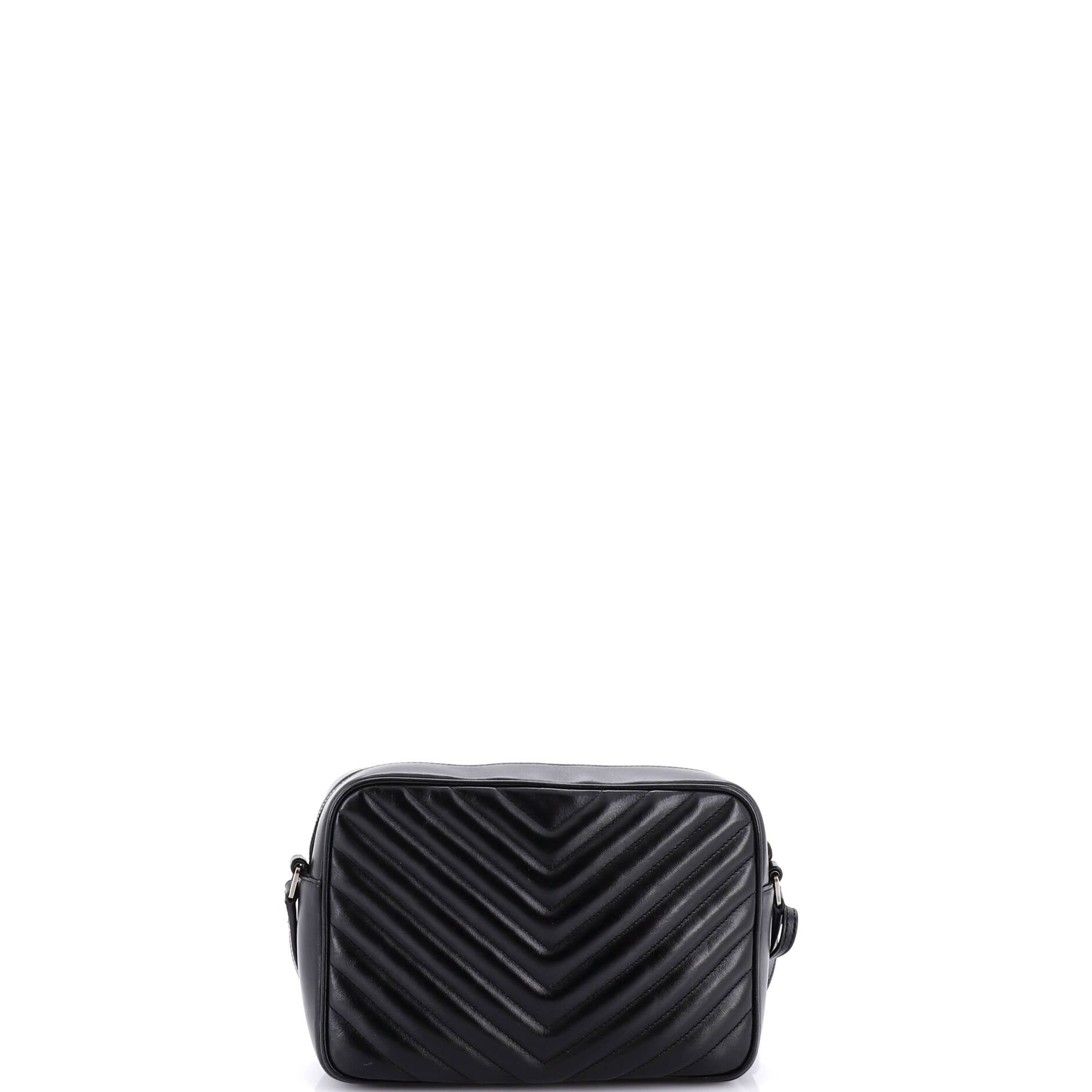 Lou Camera Bag Matelasse Chevron Leather Small