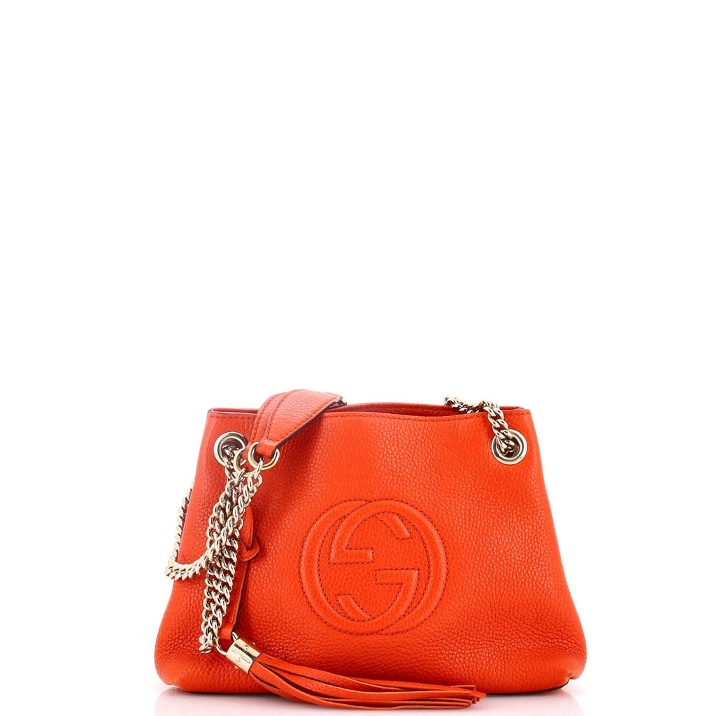 Soho Chain Strap Shoulder Bag Leather Mini
