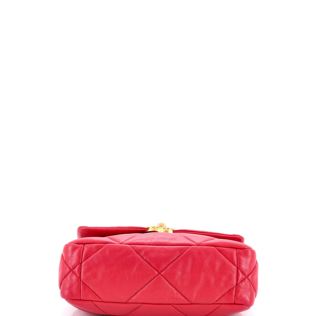 19 Flap Bag Quilted Leather Medium