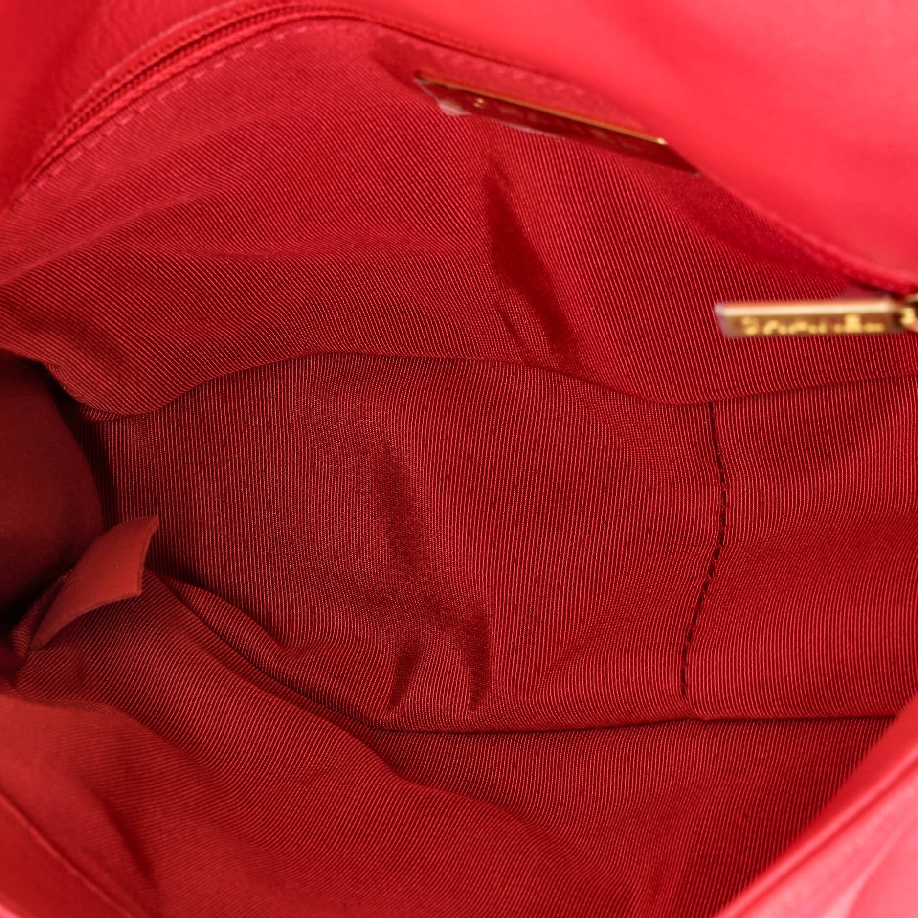 19 Flap Bag Quilted Leather Medium