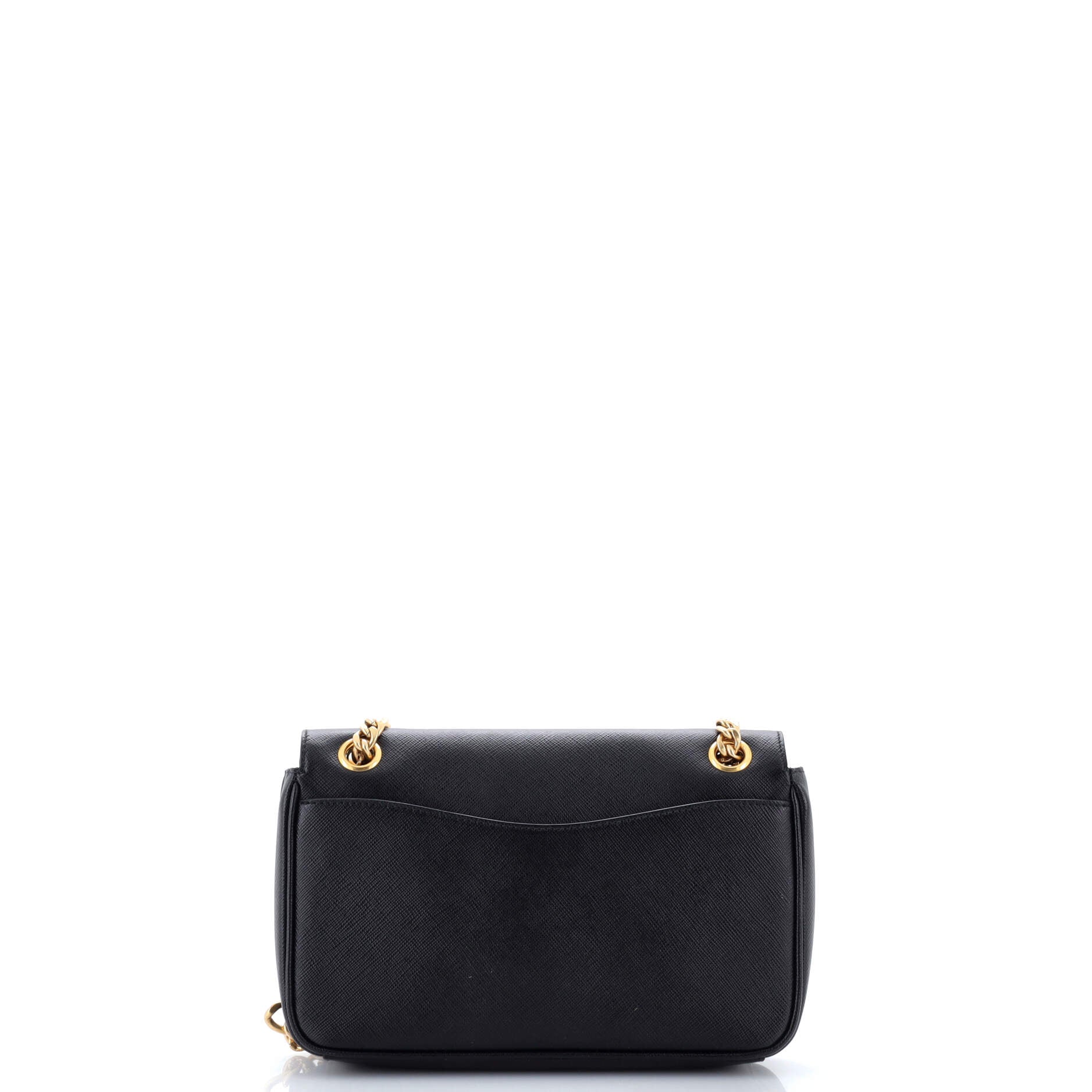 Pattina Flap Shoulder Bag Saffiano Leather Small