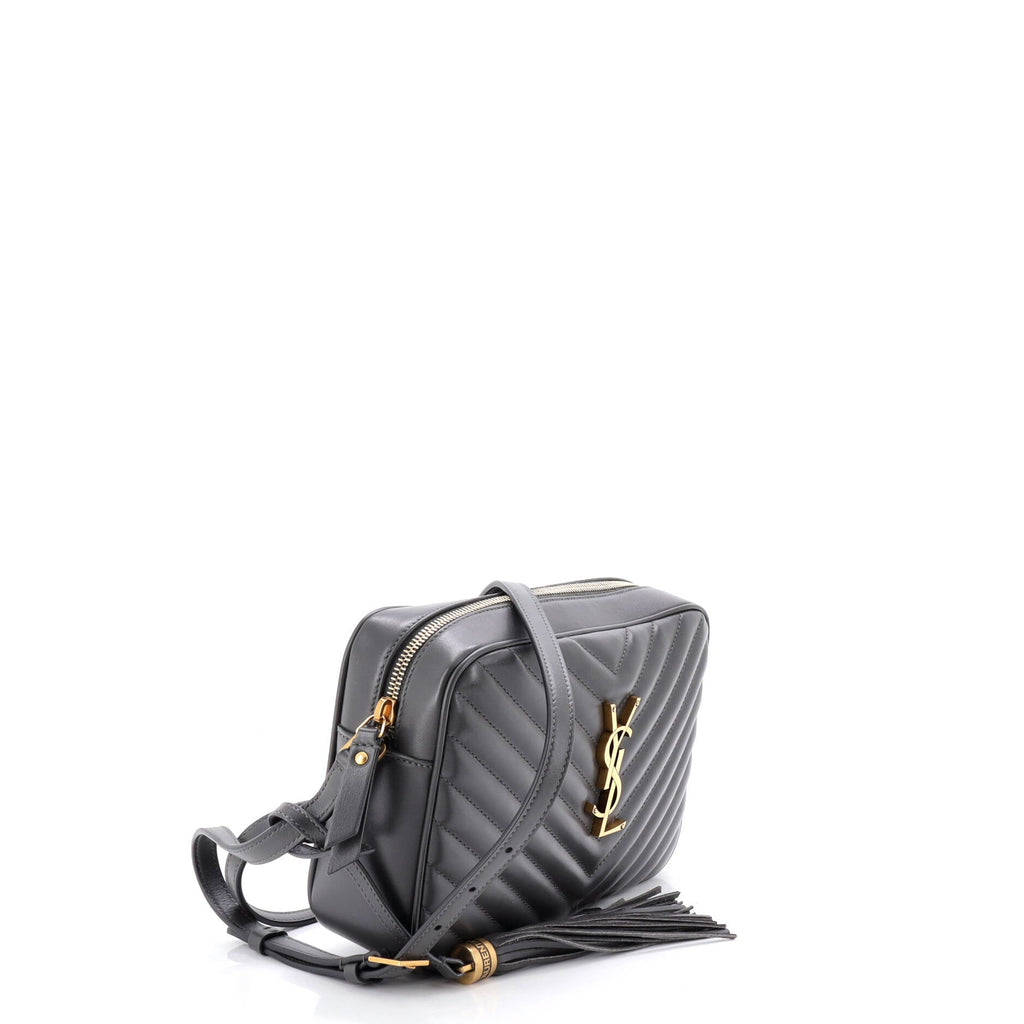 Lou Camera Bag Matelasse Chevron Leather Small