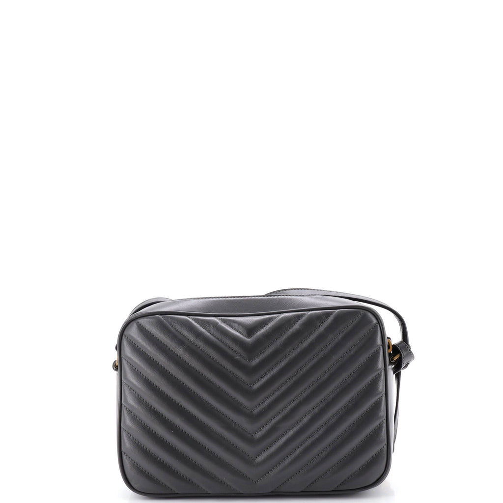 Lou Camera Bag Matelasse Chevron Leather Small