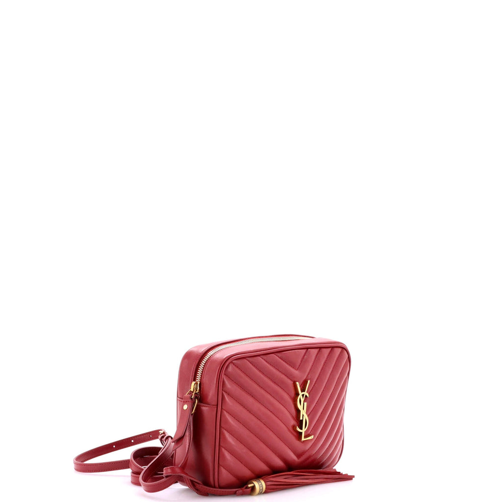 Lou Camera Bag Matelasse Chevron Leather Small