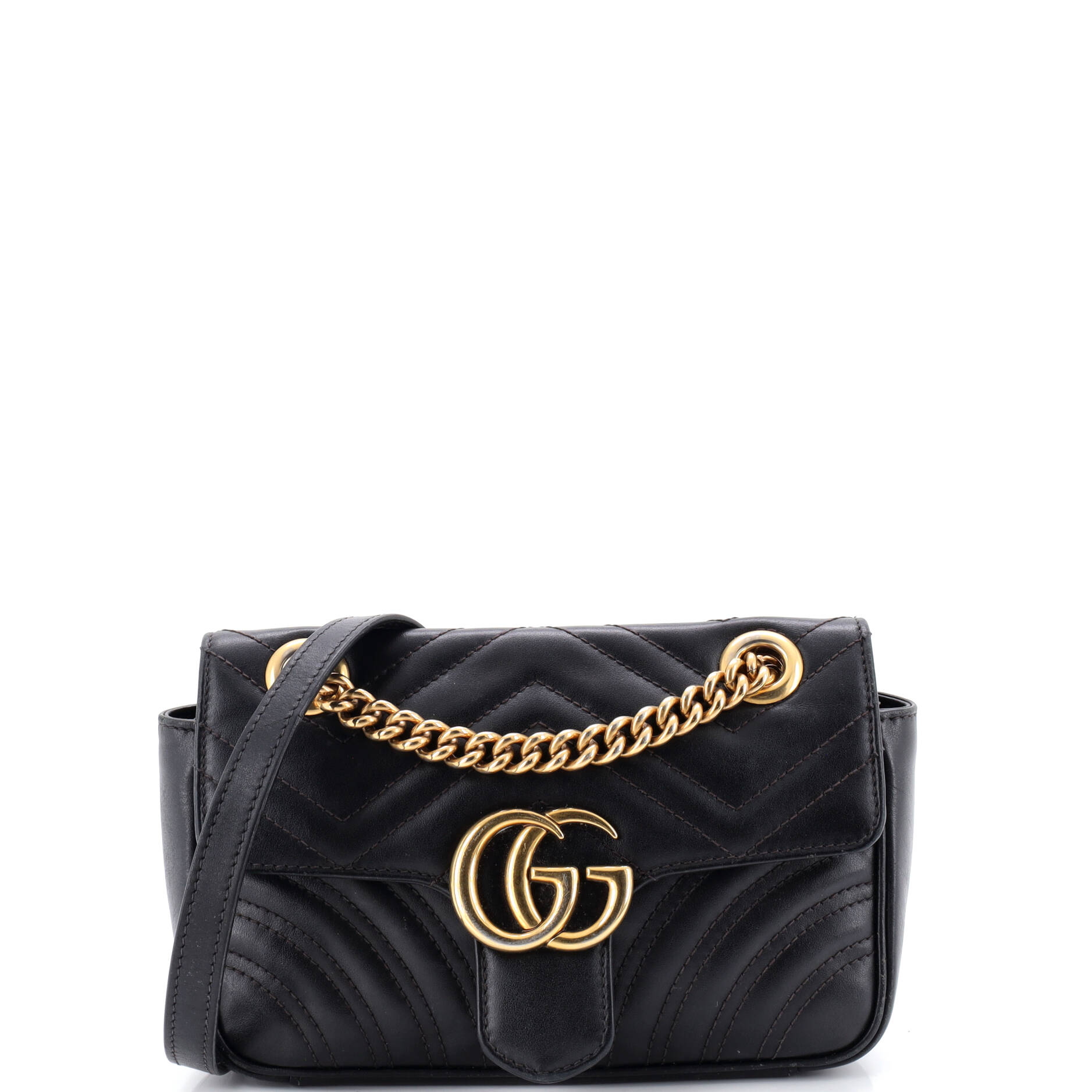 GG Marmont Flap Bag Matelasse Leather Mini