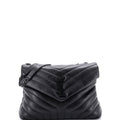 Loulou Shoulder Bag Matelasse Chevron Leather Medium