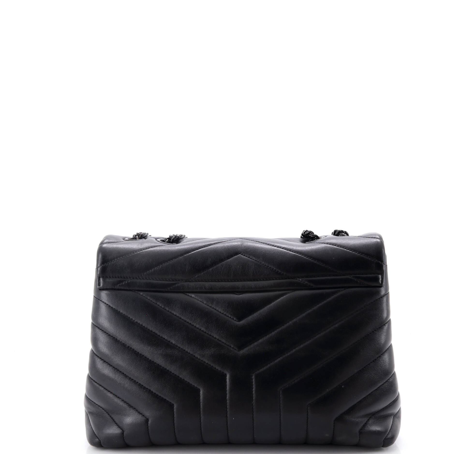 Loulou Shoulder Bag Matelasse Chevron Leather Medium