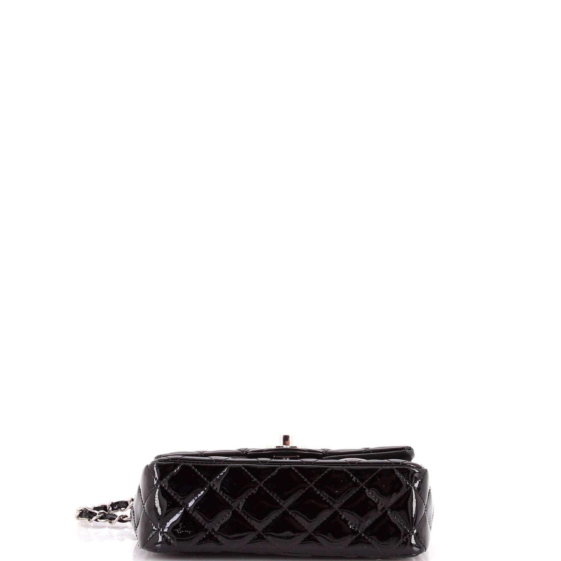 Classic Single Flap Bag Quilted Patent Mini