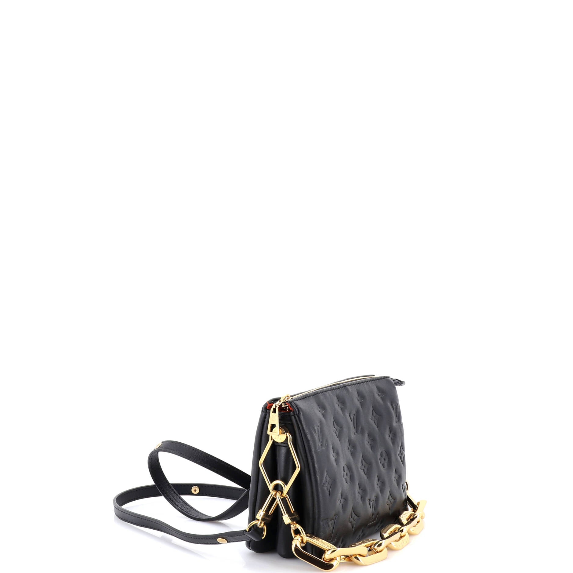 Coussin Bag Monogram Embossed Lambskin BB