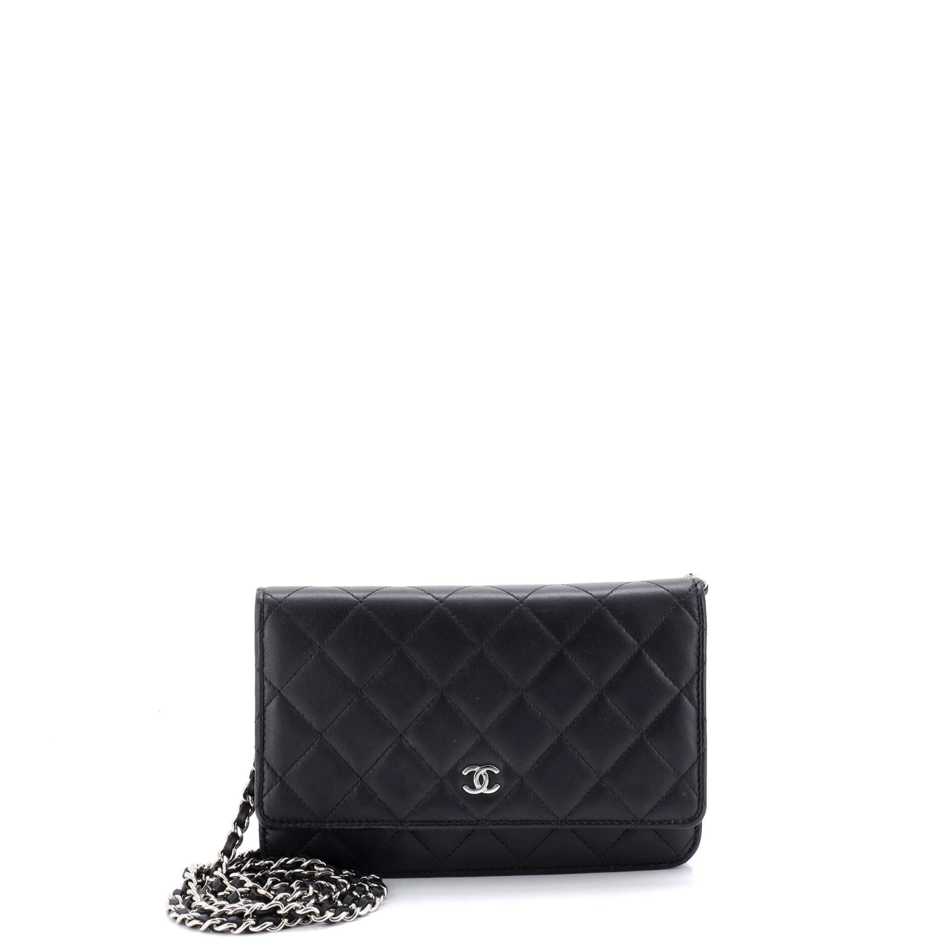 Wallet on Chain Quilted Lambskin
