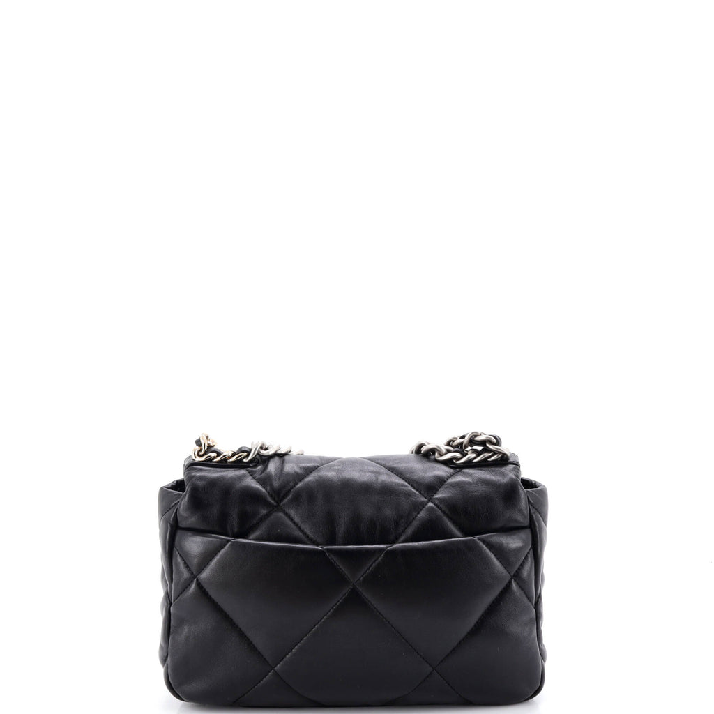 19 Flap Bag Quilted Leather Medium