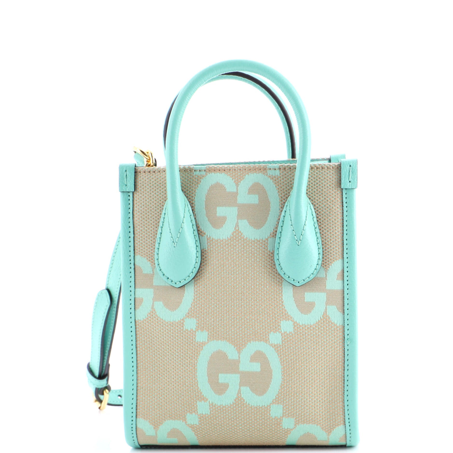 Vertical Tote Jumbo GG Canvas Mini