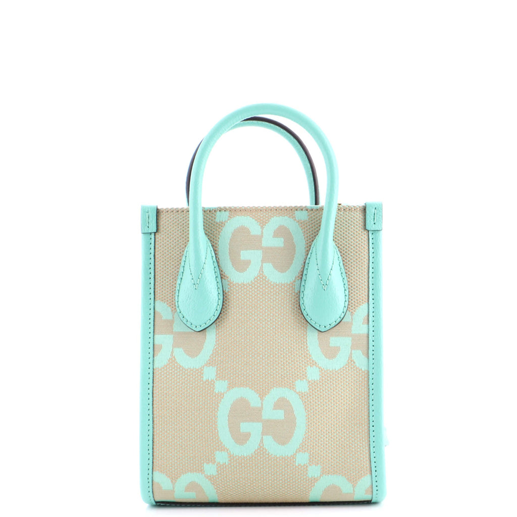 Vertical Tote Jumbo GG Canvas Mini