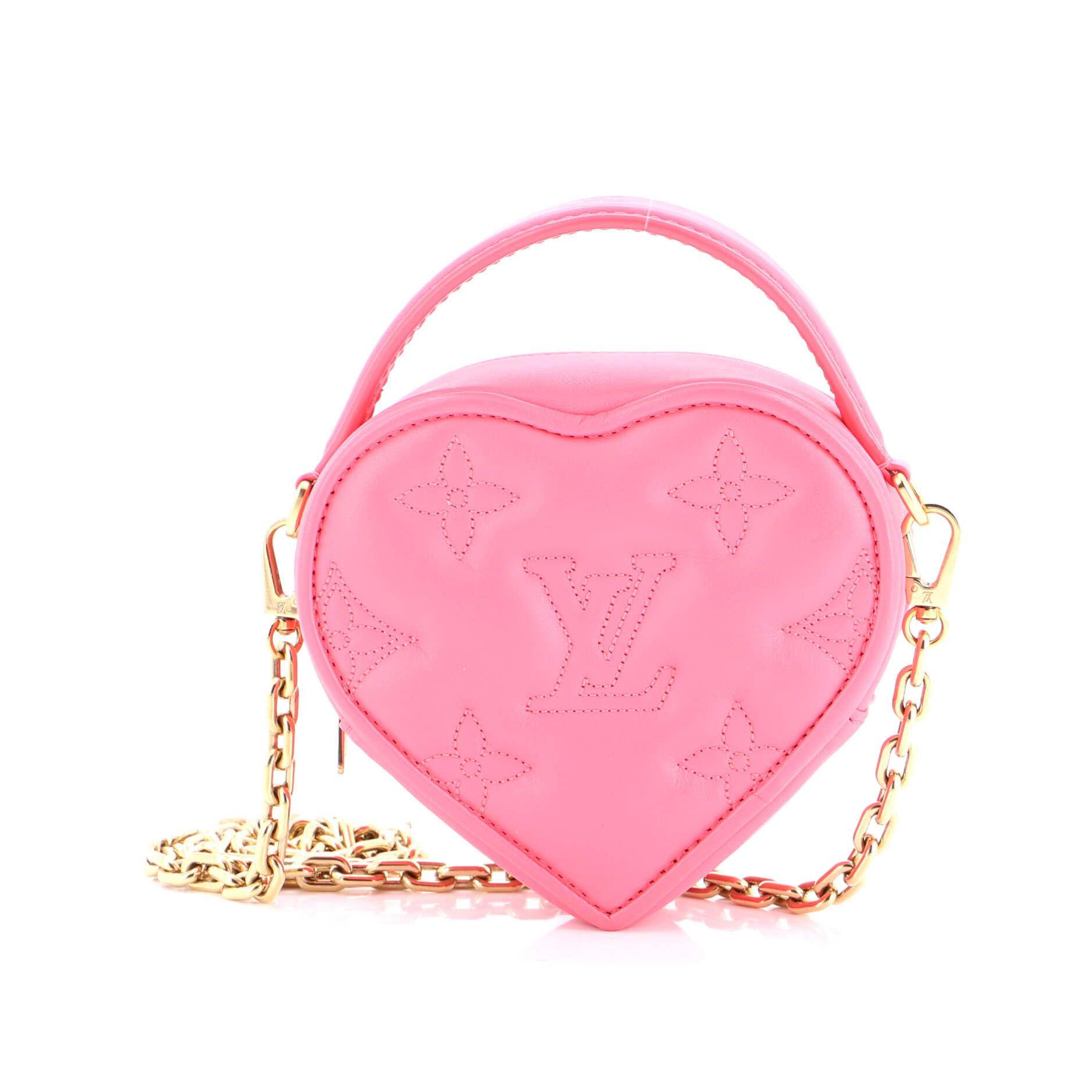 Pop My Heart Pouch Bag Bubblegram Leather