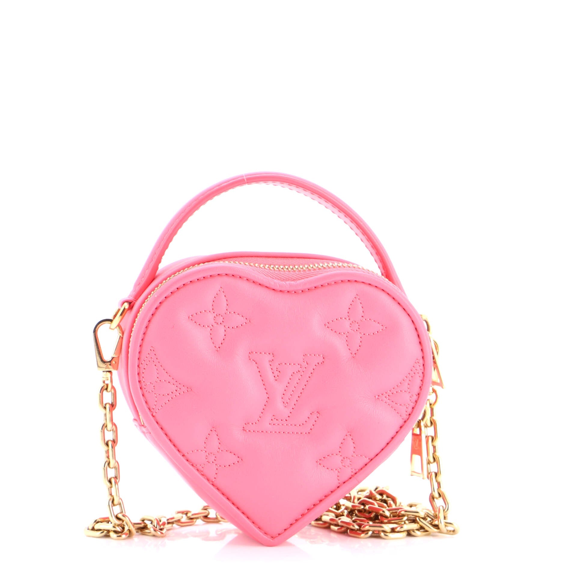 Pop My Heart Pouch Bag Bubblegram Leather