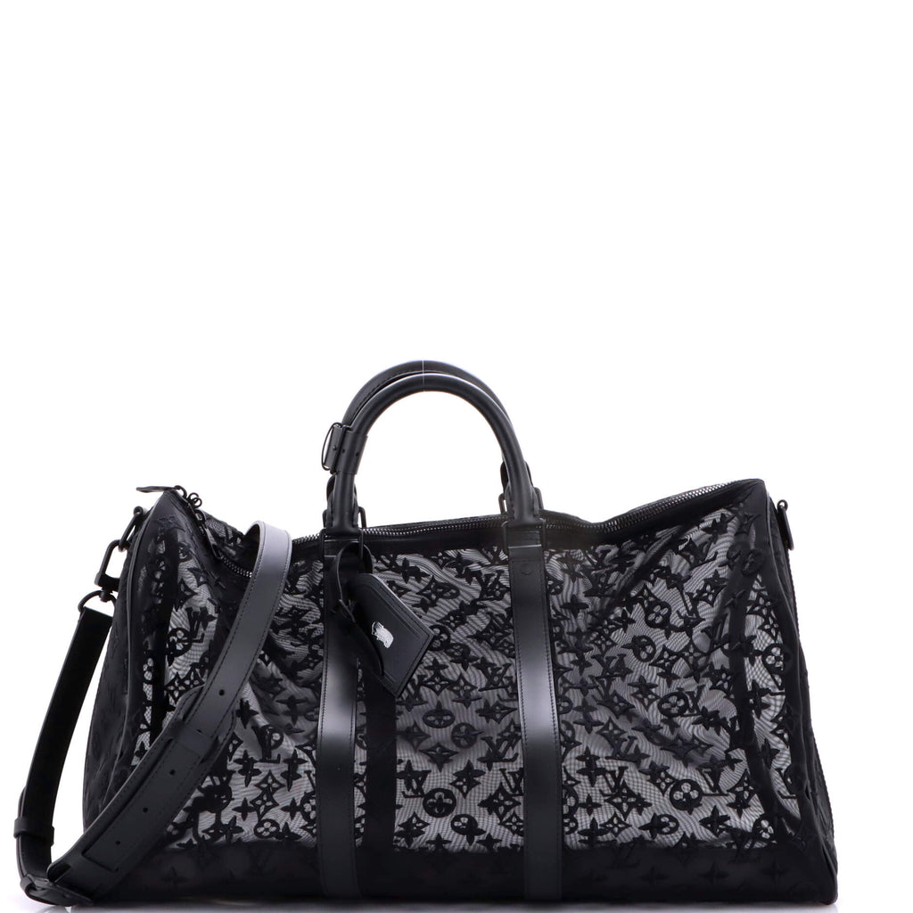 Keepall Bandouliere Bag Monogram See Through Mesh 50