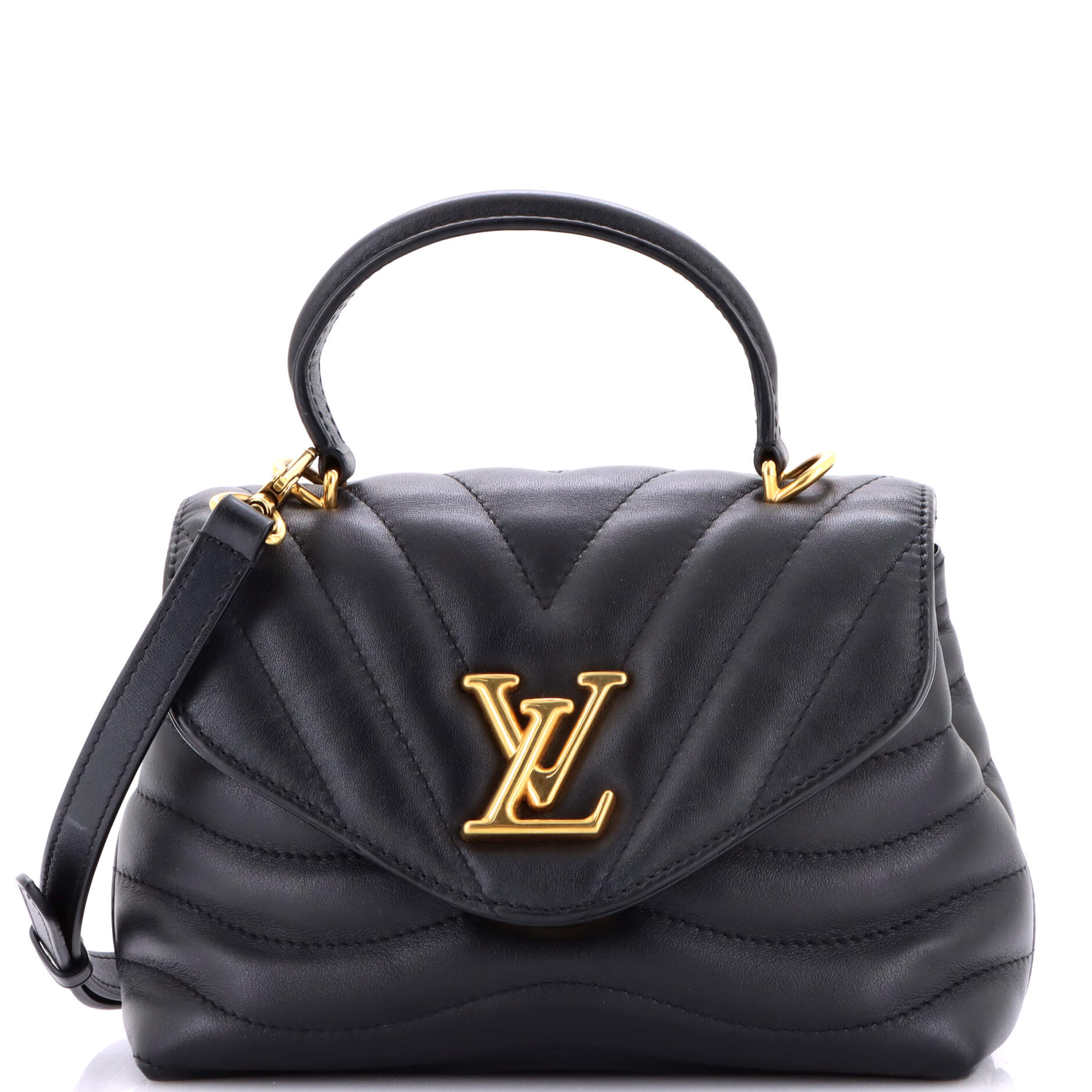 New Wave Hold Me Top Handle Bag Quilted Leather