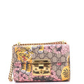 Padlock Shoulder Bag Bengal Print GG Coated Canvas Small