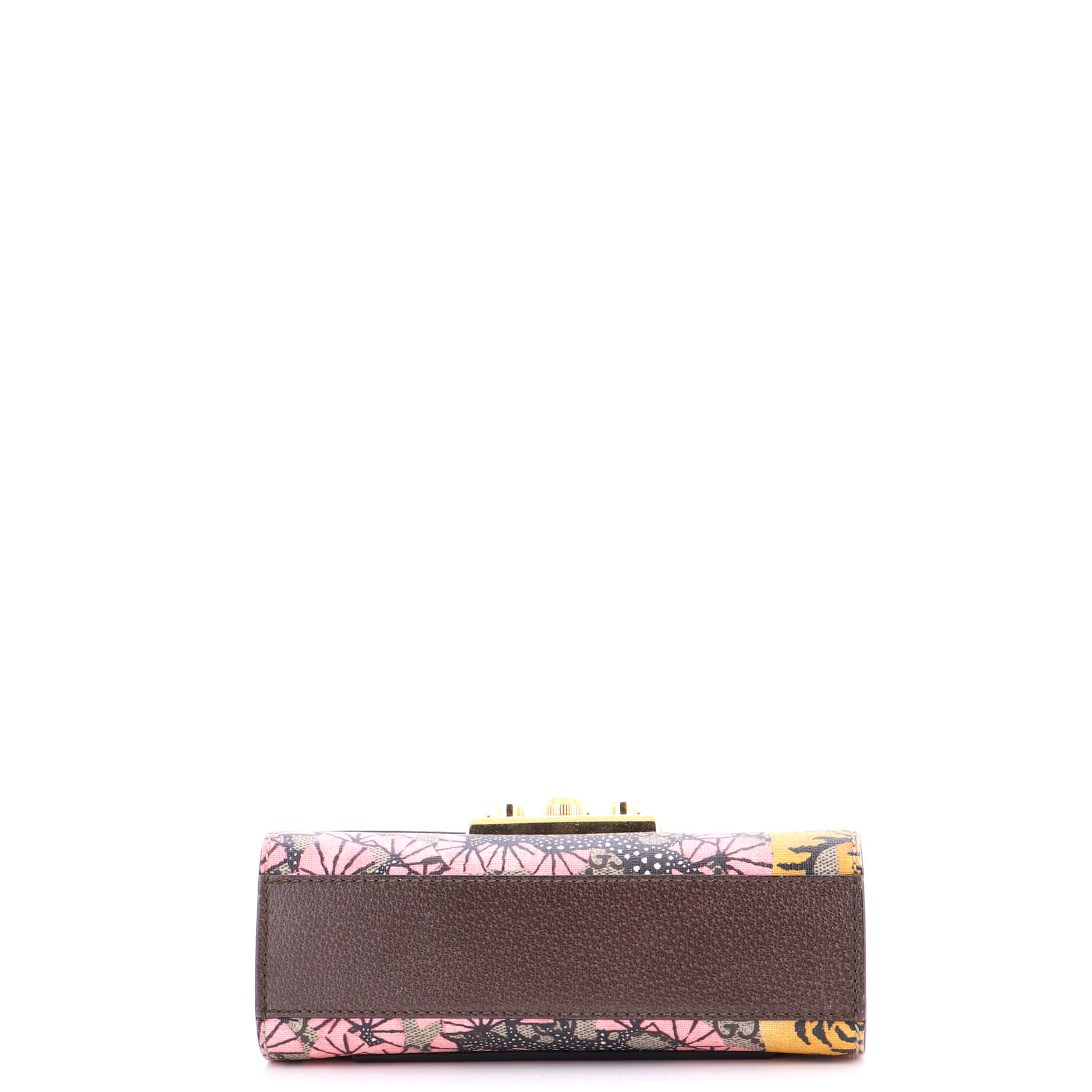 Padlock Shoulder Bag Bengal Print GG Coated Canvas Small