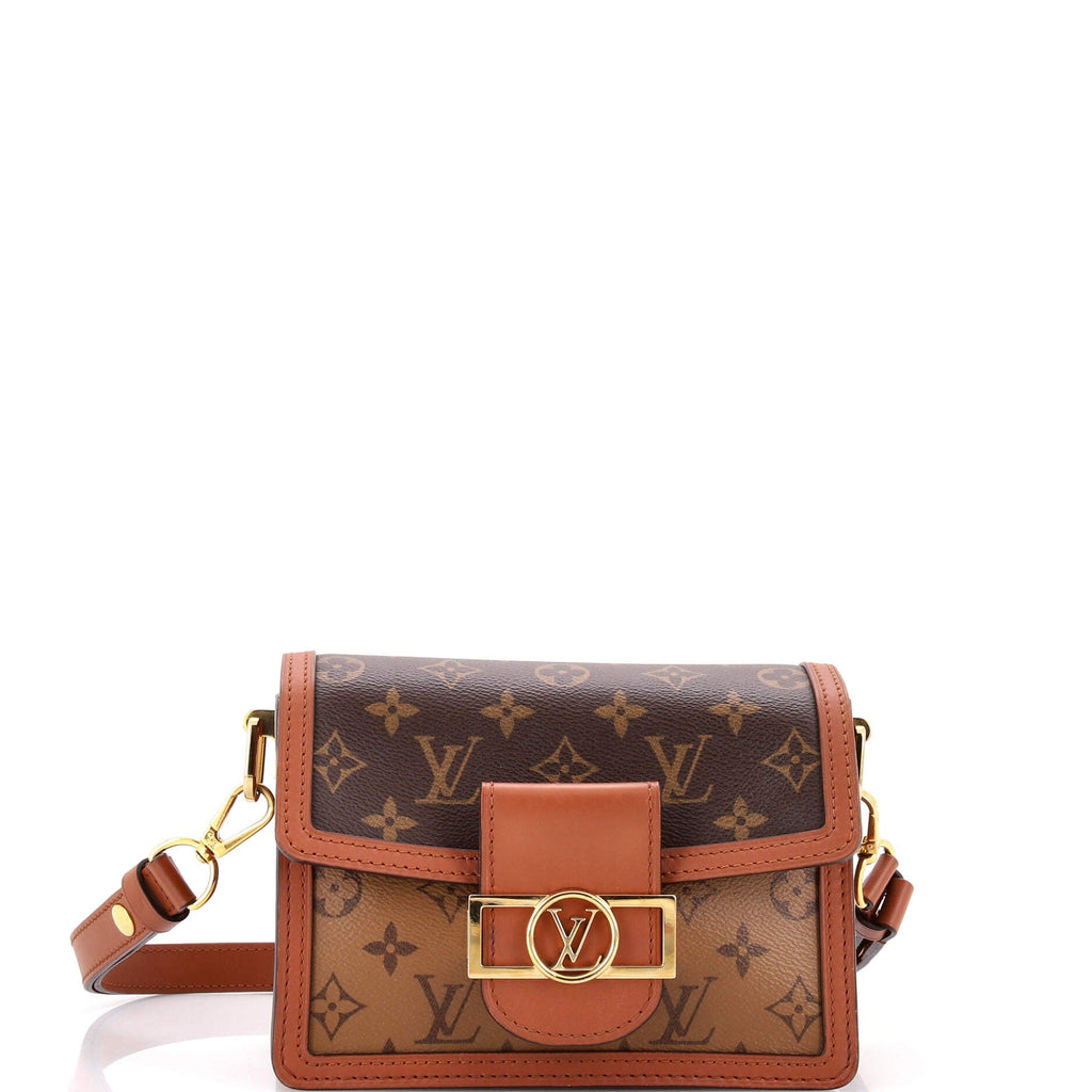 Dauphine Shoulder Bag Reverse Monogram Canvas Mini