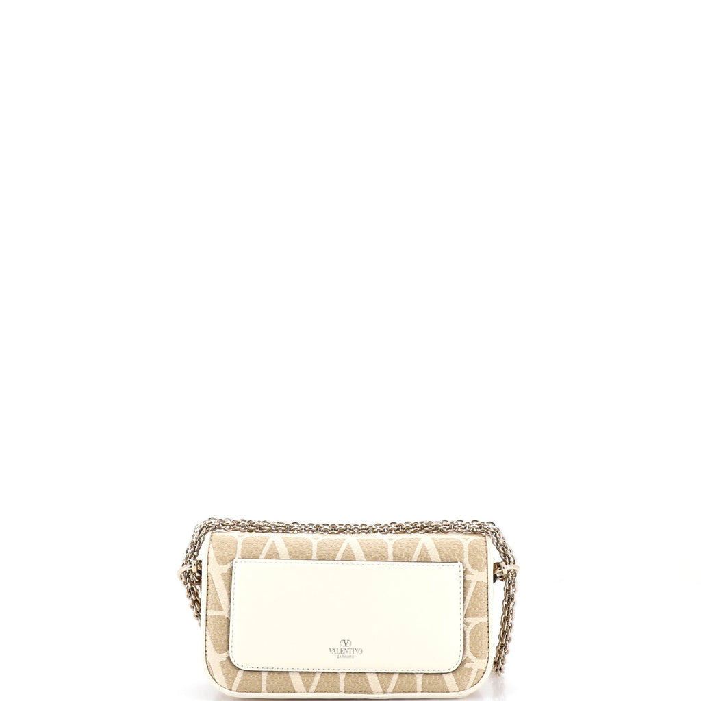 VLogo Loco Flap Shoulder Bag Toile Iconograph Fabric Small
